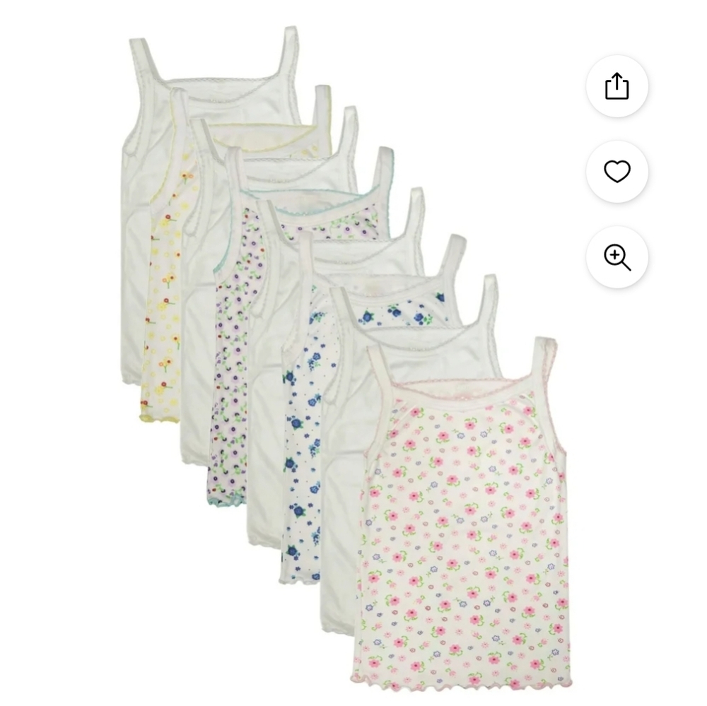 12 KIDS UNDERSHIRTS, 4 (size 6) 4 (size 5) 4 (size 4)